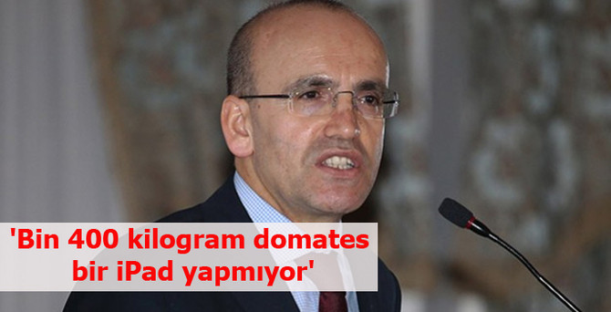 'Bin 400 kilogram domates bir iPad yapmıyor'