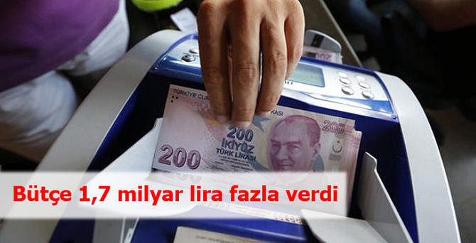 Bütçe şubatta 1,67 milyar TL fazla verdi