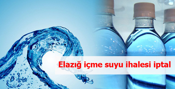 Elazığ İçme Suyu Projesi'nin ihalesi iptal