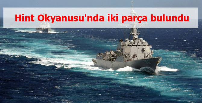Hint Okyanusu'nda iki parça bulundu