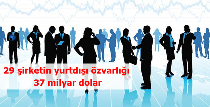 29 şirketin yurtdışı özvarlığı 37 milyar dolar