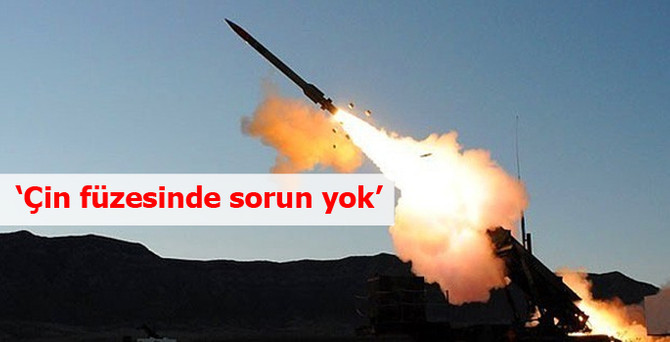 Bayar: Çin füzesinde sorun yok, nisanda sonuçlanır