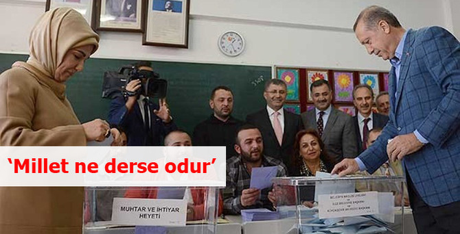 'Millet ne derse odur'