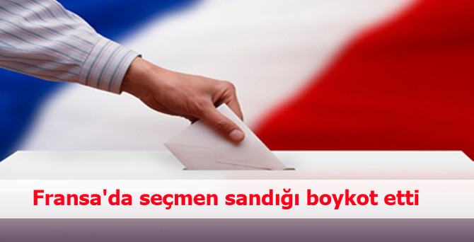 Fransa'da seçmen sandığı boykot etti