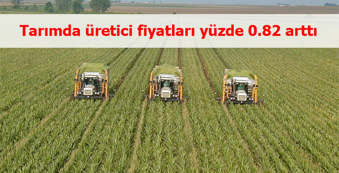 Tarımda üretici fiyatları yüzde 0.82 arttı