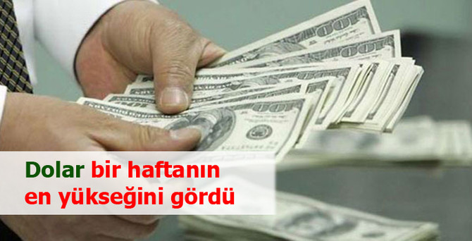 Dolar bir haftanın en yükseğini gördü
