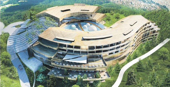 Doğdukları kente 5 yıldızlı termal otel yaptılar