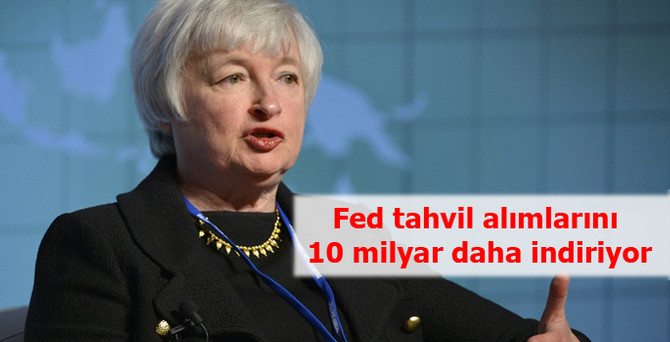 Fed tahvil alımlarını 10 milyar daha indiriyor