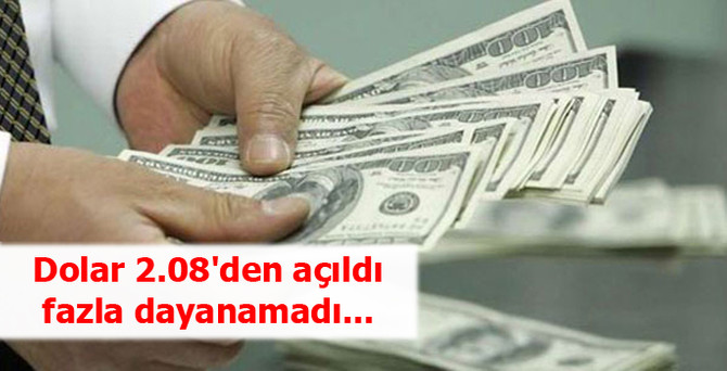Dolar/TL 2.06'lara geriledi