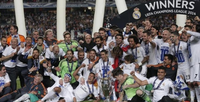 Şampiyonlar Ligi kupası Real Madrid'in
