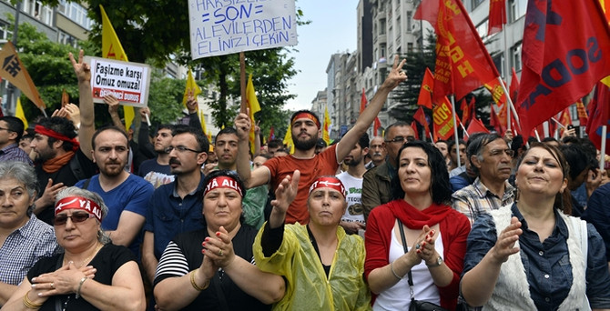 Aleviler Okmeydanı olaylarını protesto etti