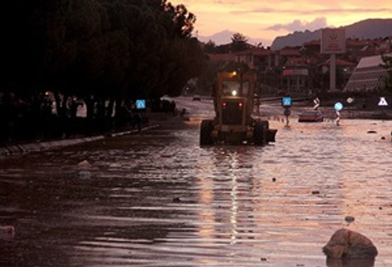 Çorum'da sel baskını