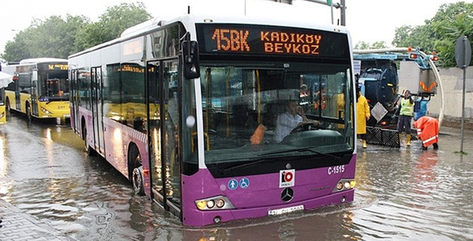 İstanbul yağmura teslim