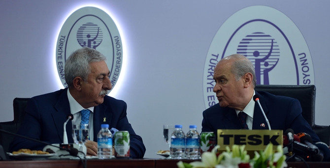 Bahçeli TESK'i ziyaret etti
