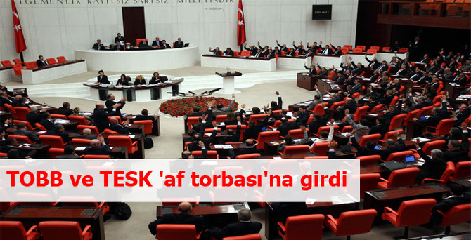 TOBB ve TESK 'af torbası'na girdi