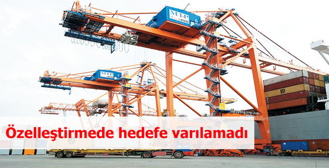 Özelleştirmede hedefe varılamadı