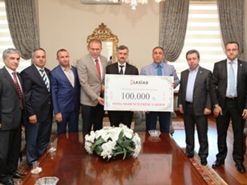 LASİAD, Soma için 100 bin lira topladı