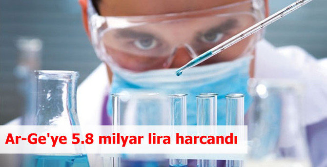 Ar-Ge'ye 5.8 milyar lira harcandı