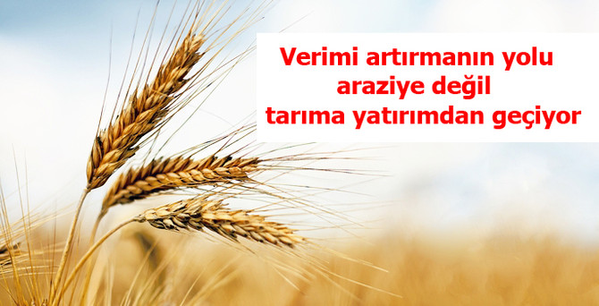 Verimi artırmanın yolu araziye değil tarıma yatırımdan geçiyor