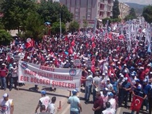 Soma'da kamulaştırma mitingi