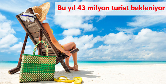 Yıl sonunda 43 milyon turist gelmesi bekleniyor