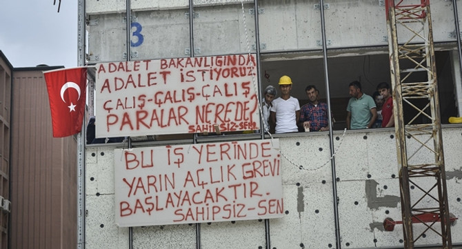 Adalet Bakanlığı'nda "adalet" eylemi