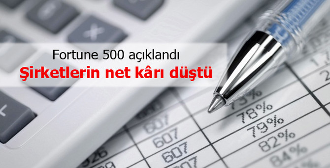Fortune 500'deki şirketlerin net kârı yüzde 13 düştü