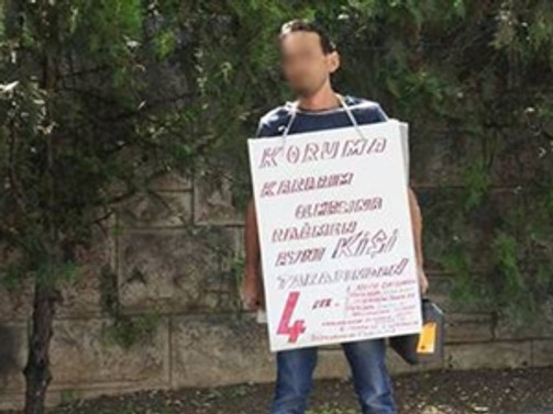 Meclis önünde kendini yakmak istedi