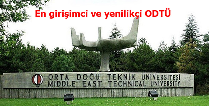 En girişimci ve yenilikçi üniversite ODTÜ