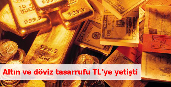 Altın ve döviz tasarrufu TL’ye yetişti
