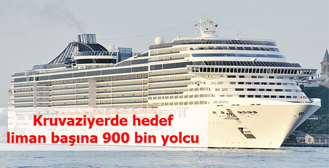 Kruvaziyerde hedef liman başına 900 bin yolcu