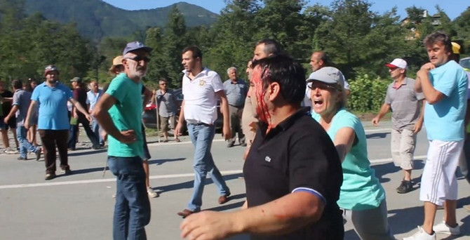 Artvin'de HES protestosu