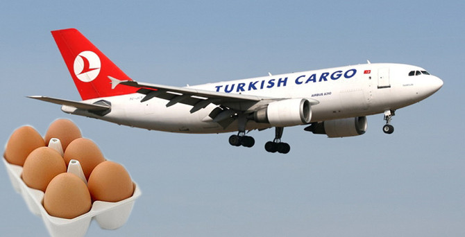 Irak'a yumurta havadan gidecek