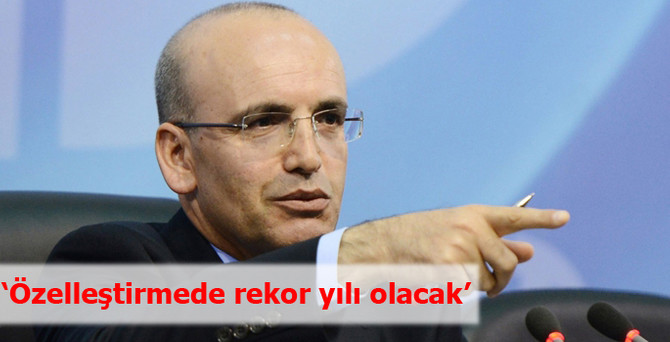 Şimşek: 2014 özelleştirmede rekor yılı olacak