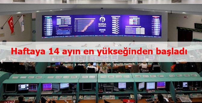Haftaya 14 ayın en yükseğinden başladı