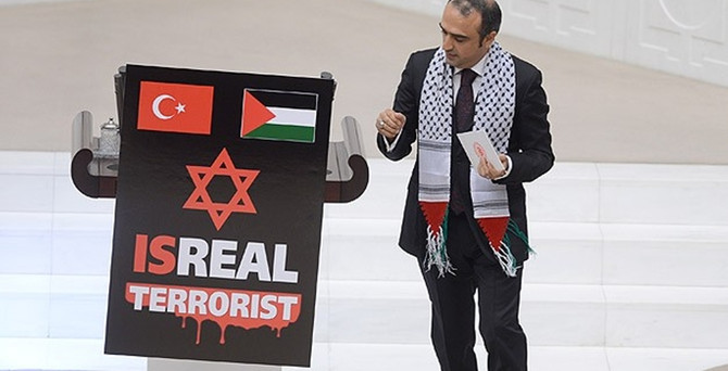 Meclis'te İsrail protestosu