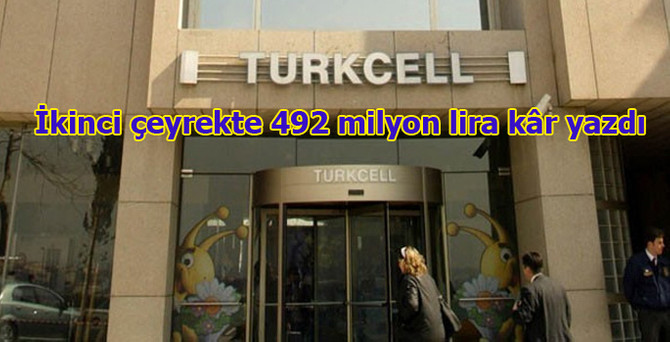 Turkcell'den 492 milyon lira kâr