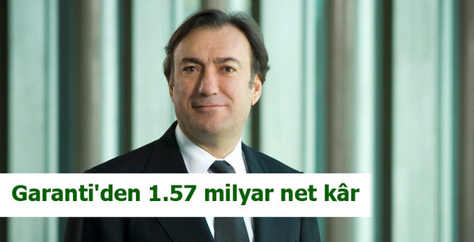Garanti'den 1.57 milyar lira net kâr
