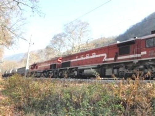 Kars'ta yük treni kazası