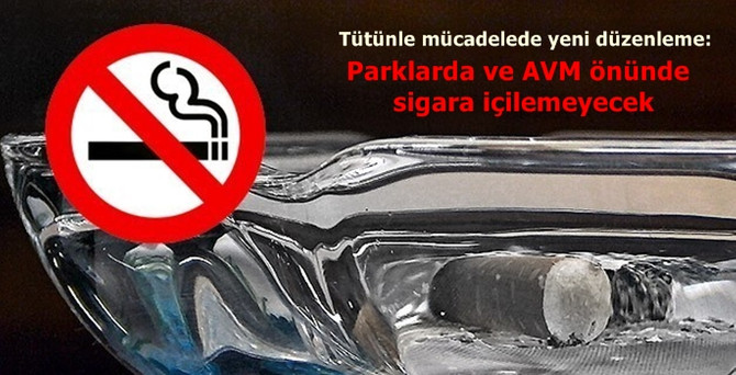 Parklarda ve AVM önünde sigara içilemeyecek
