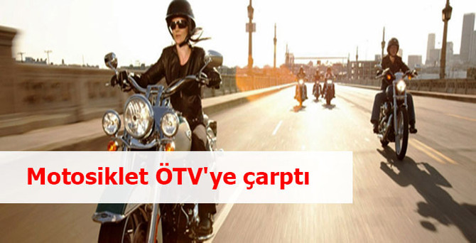 Motosiklet ÖTV'ye çarptı