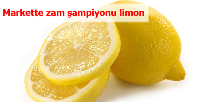 Markette zam şampiyonu limon