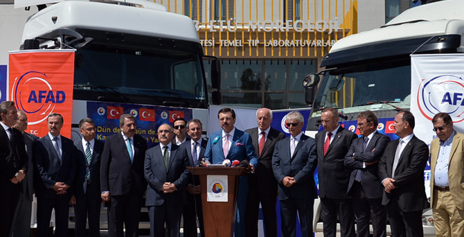 TOBB'dan Gazze ve Türkmenler'e yardım