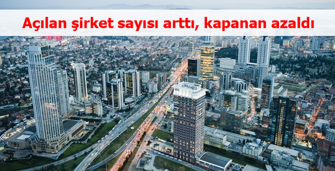 Açılan şirket sayısı arttı, kapanan azaldı