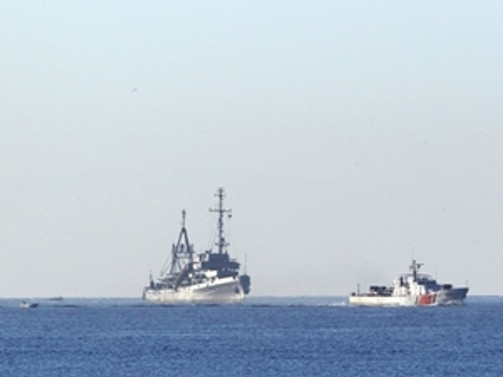 Arama çalışmalarına Deniz Kuvvetleri de destek verdi