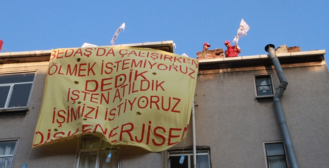 BEDAŞ'ta işten çıkarılan işçiler eylem yaptı