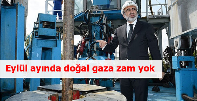 Eylül ayında doğal gaza zam yok