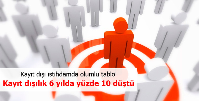 Kayıt dışı istihdam oranı yüzde 10 düştü
