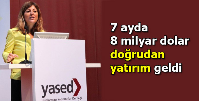7 ayda 8 milyar dolar geldi
