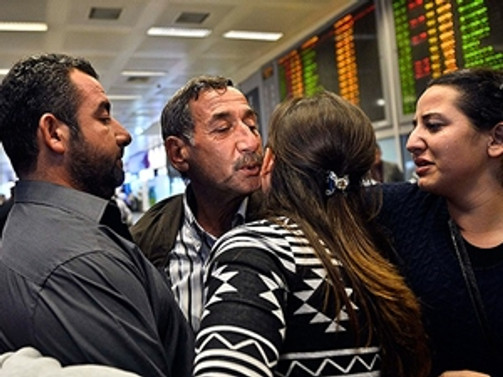 Libya'da mahsur kalan işçiler yurda döndü